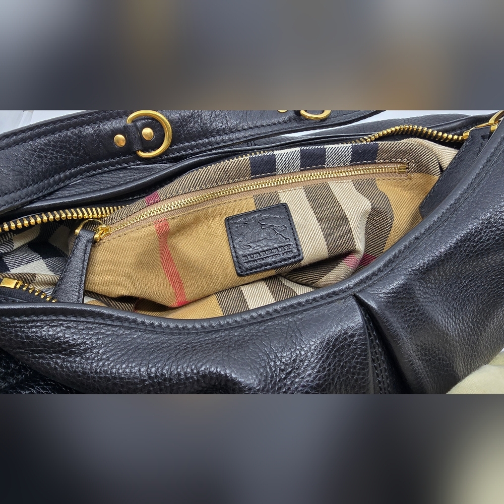 Burberry Prorsum Pebbled Leather Hobo Bag - Picture 15 of 16